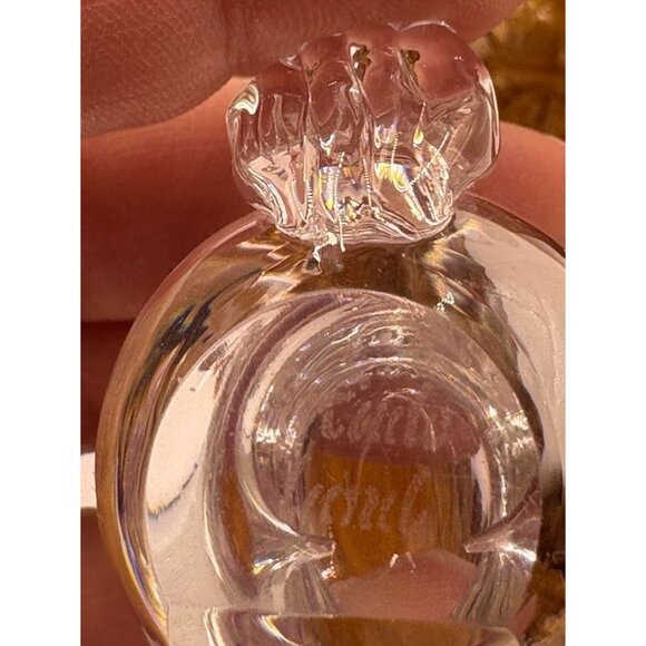 Vintage Hadeland Norway Crystal Glass Bird Paperweight Signed - Picture 6 of 6